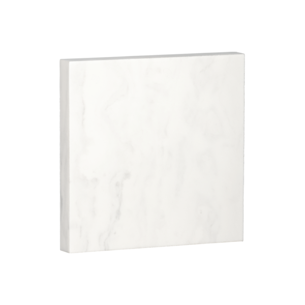 Colour Sample - Solid Surface - 80x80mm - Carrara Marble