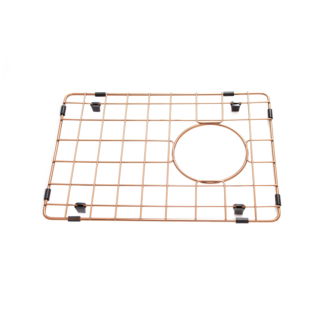 copper sink protector rack