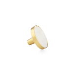 (D)Perla Cabinetry Knob – Brushed Brass