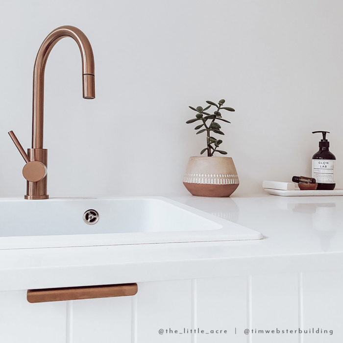 Brushed Copper - Cabinetry Pull Extended | ABI Bathrooms & Interiors