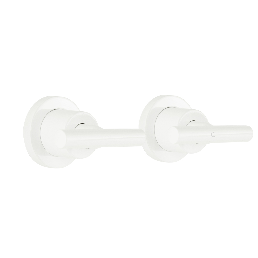 Barre Assembly Taps - White
