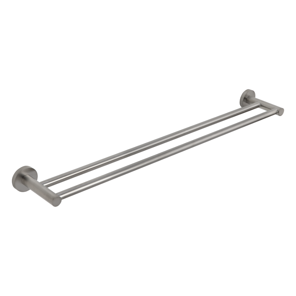 Cali Brushed Nickel Double Towel Rail (2021) | ABI | 10 Year Warranty