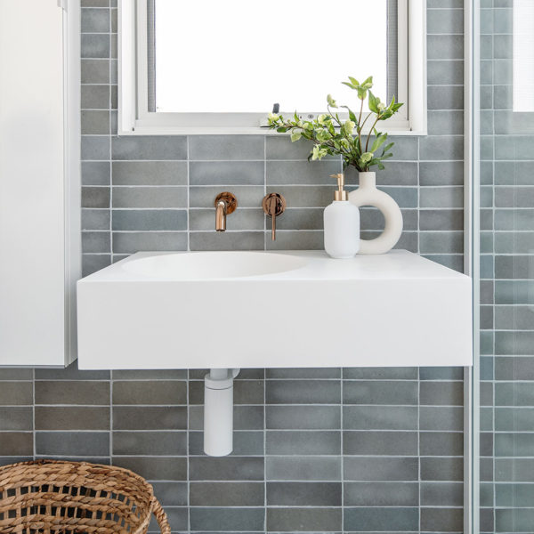 Vesi Wall Mounted Basin 400mm ABI Bathrooms & Interiors