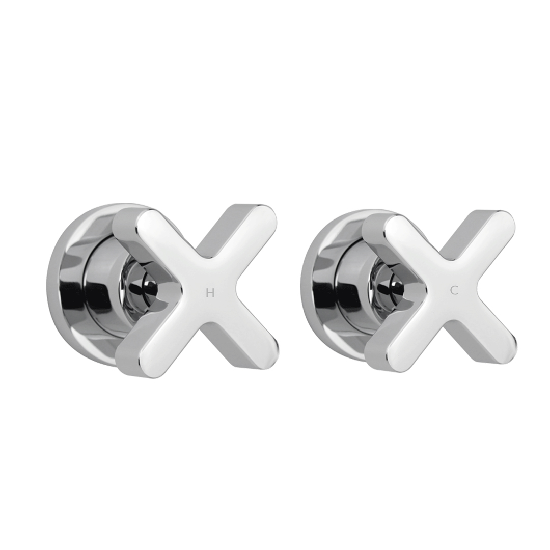 Cross Assembly Taps - Chrome