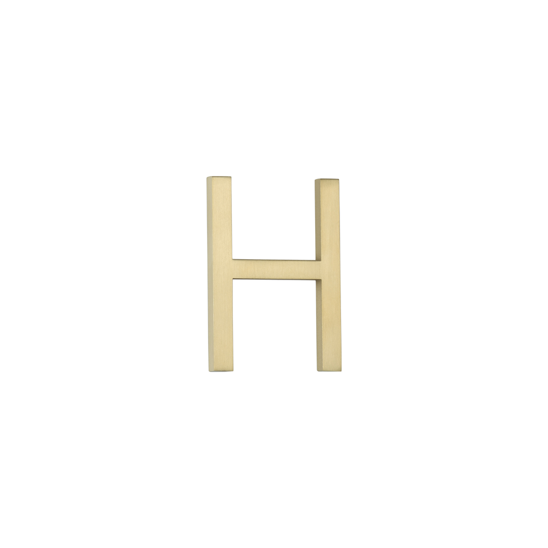 H Letter – 60mm – Brushed Brass H Letter – 60mm – Brushed Brass