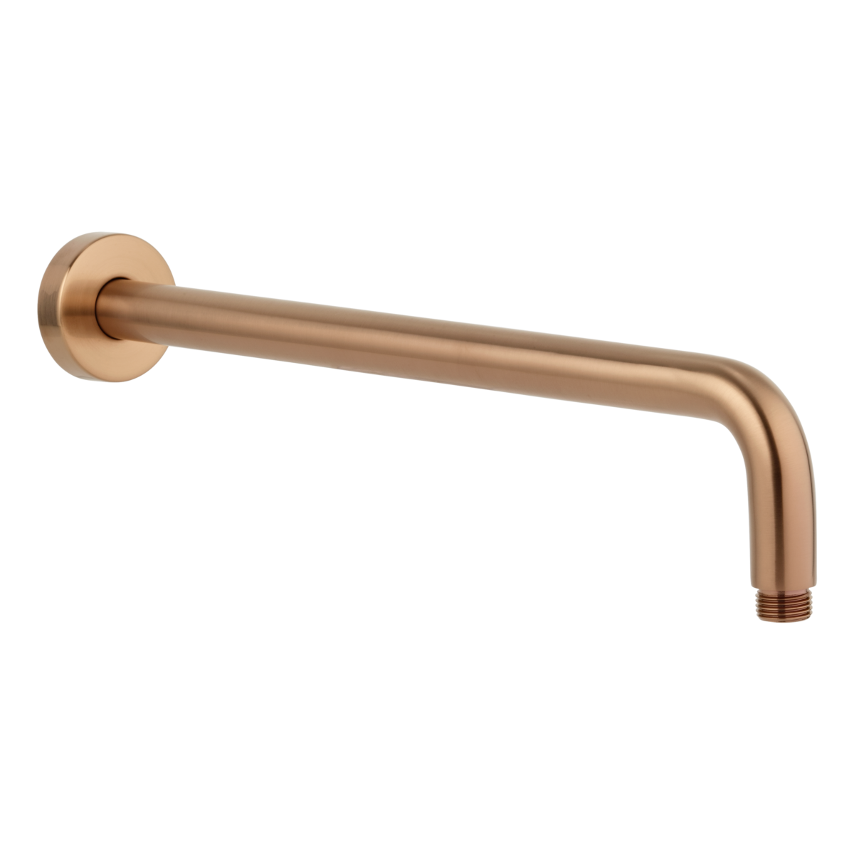 Phili Brushed Copper Shower Arm 400mm ABI Bathrooms & Interiors