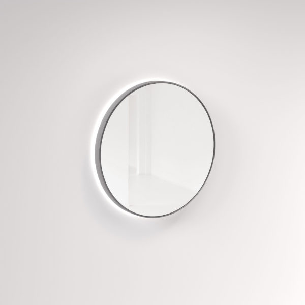 (D)Saanti Handmade Double Trim LED Mirror 800mm - Stainless Steel